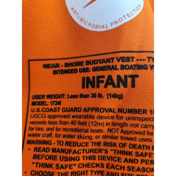 Speedo Infant Kids Aquaprene Personal Flotation Device Life Vest Jacket like NEW - Picture 5 of 5